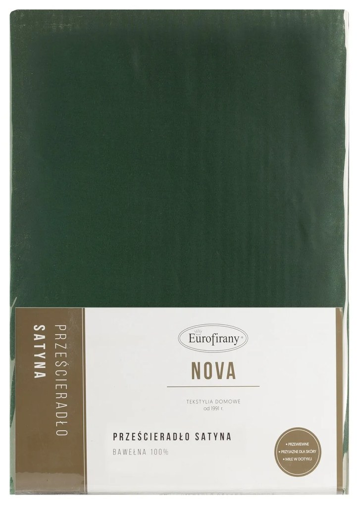 MAKOSATÉNOVÉ PRESTIERADLO NOVA 180X210 CM TMAVOZELENÉ