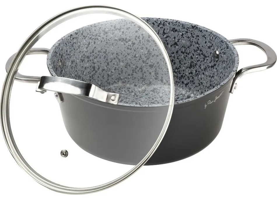 Lamart LT1254 kastról s pokrievkou Granit, pr. 24 cm