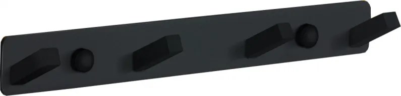 Mexen štvornásobný vešiak na uterák, čierna - 709174-70