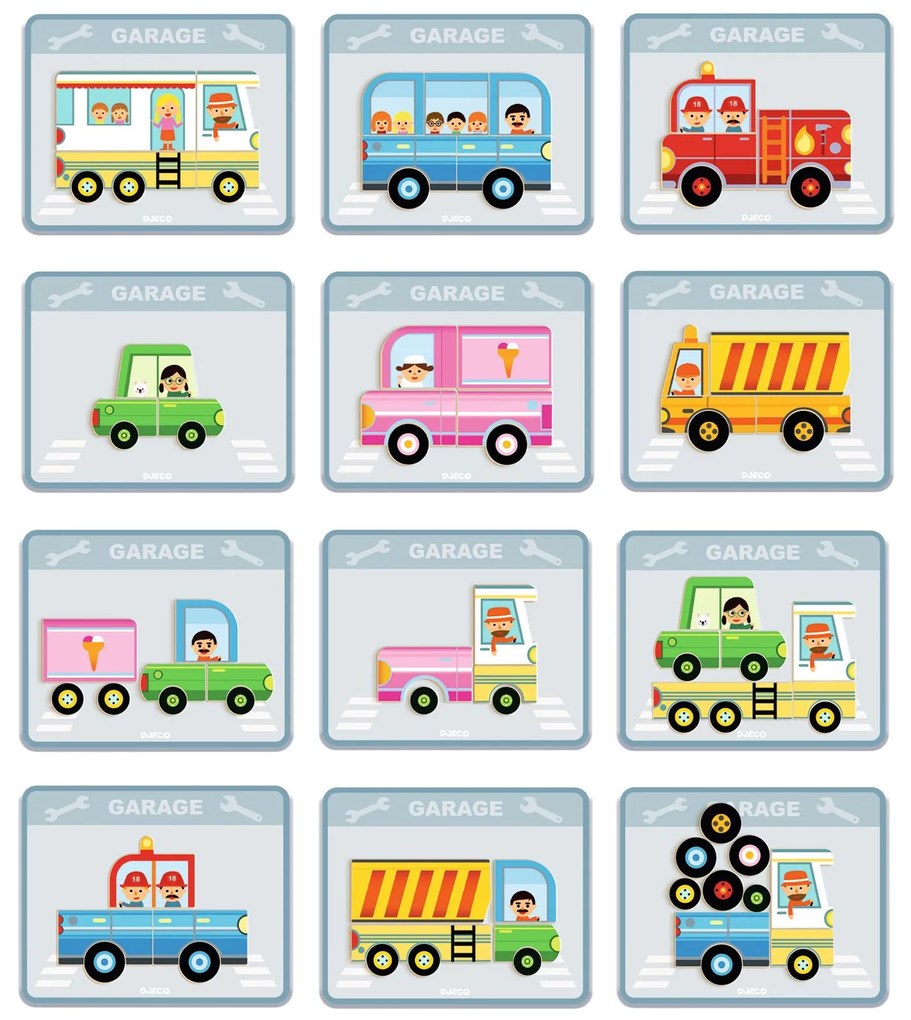 Hra s magnetmi – vozidlá