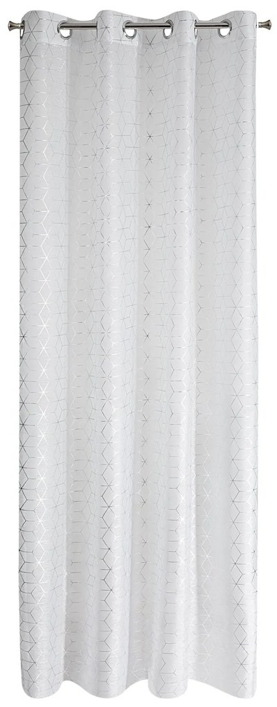 ZÁCLONA NA KRÚŽKOCH SEYLAN 140X250 CM BIELA