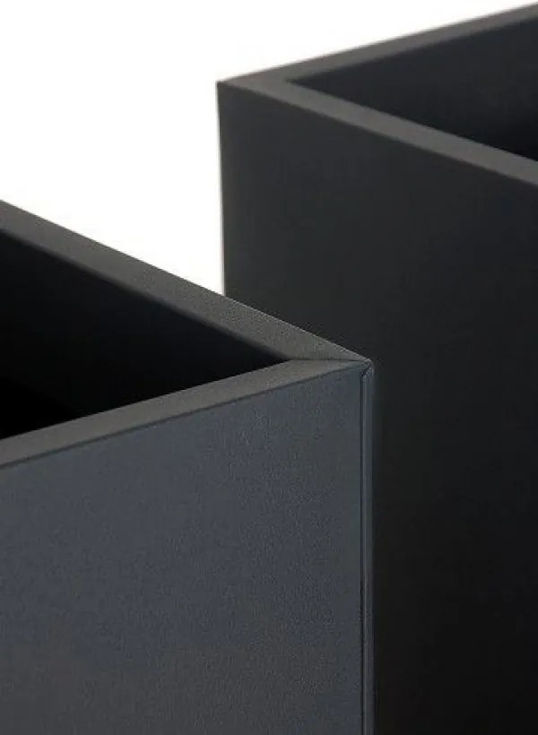 Kvetináč BLOCK, pozink, výška 100 cm, antracit, vr. zavlaž. systému