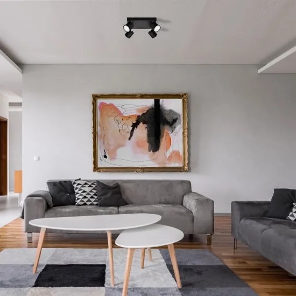 Bodové svietidlo PUNTA 4xGX53/10W/230V čierna