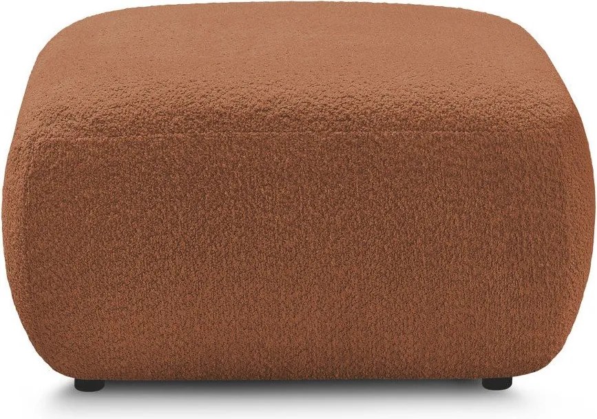 Oranžová podnožka z textílie buklé Montaigne – Bobochic Paris