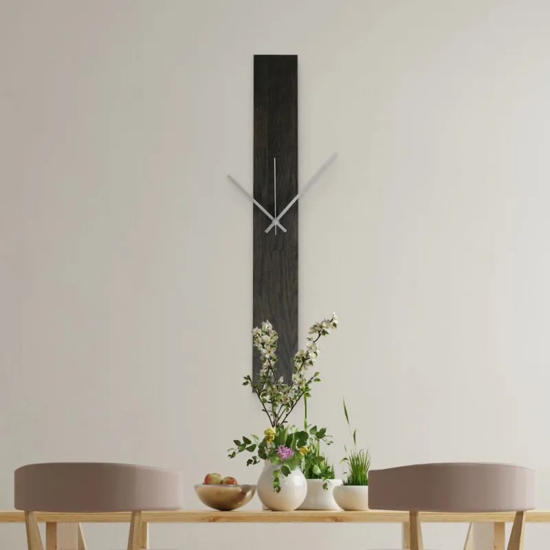 Elegantné drevené nástenné hodiny čierny I SENTOP MAS019-OSMO-3169