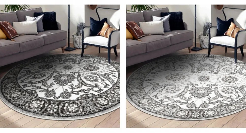 Kusový koberec Vlima šedý kruh 100cm