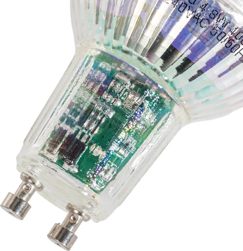 Sada 5 inteligentných LED žiaroviek GU10 50 mm číra 4,8 W 400 lm 1800 – 6500 K