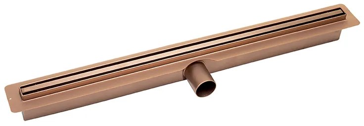 Laveo Slim, lineárny odtok s mriežkou 100 cm, ružové zlato, LAV-COS_810D