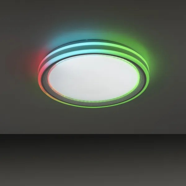Leuchten Direkt 15154-16-LED RGB Stmievateľné stropné svietidlo EDGING 39W/230V+DO