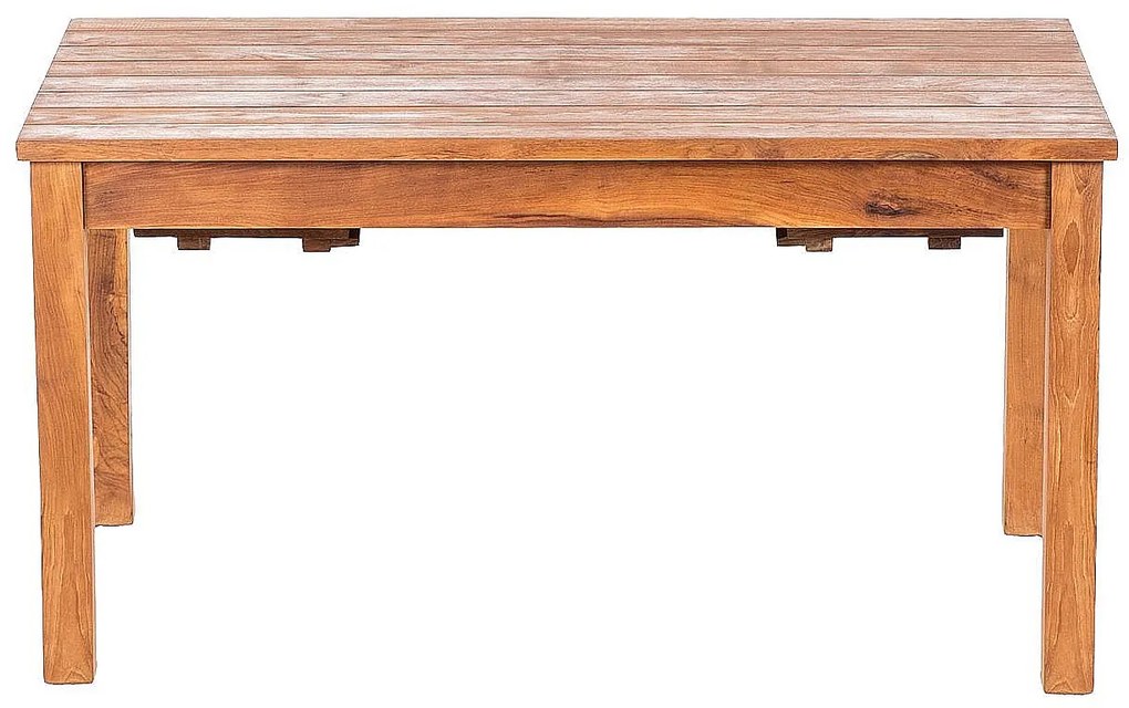 DEOKORK Teakový stôl GIOVANNI 120 - 210 × 75 - 100 cm 120 × 90 cm
