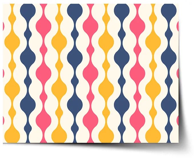 Sablio Plagát Farebné krivky - 120x80 cm