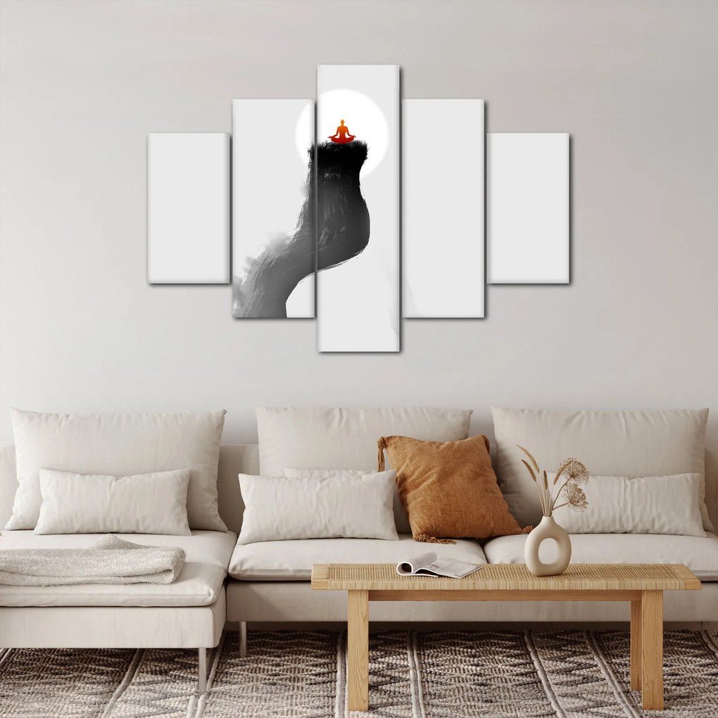 Obraz - Meditácia na vrchole (150x105 cm)