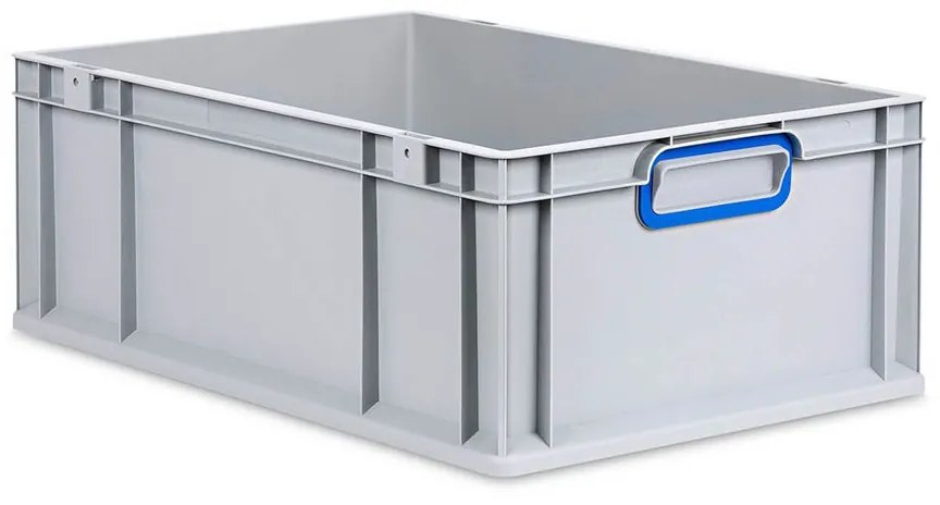 Sada 4 kusov - Eurobox Next Gen 2.0 - Stohovateľná nádoba s uzavretými rukoväťami - Modrá - 600 x 400 x 220 mm