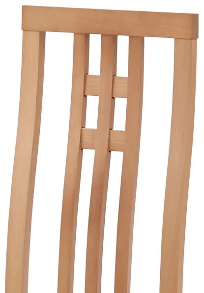 Autronic BONTEC Jedálenská stolička, hnedá, masív, BC-2482 BUK3 Farba: Biela