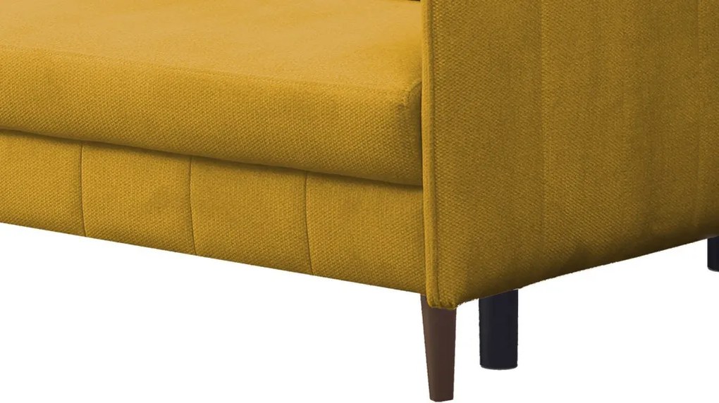 Rozkladacia pohovka Vannes, žltá látka