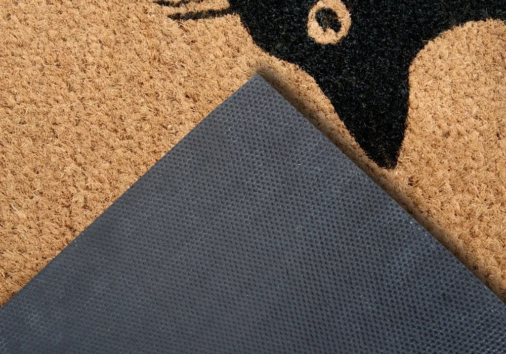 Hanse Home, Rohožka Hope you like cats 105667 – na von aj na doma, 45x75, hnedá, chodba / predsieň