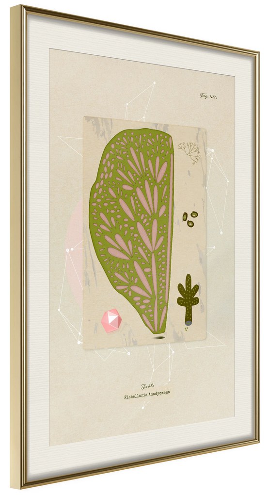 Artgeist Plagát - Abstract Tree [Poster] Veľkosť: 20x30, Verzia: Zlatý rám