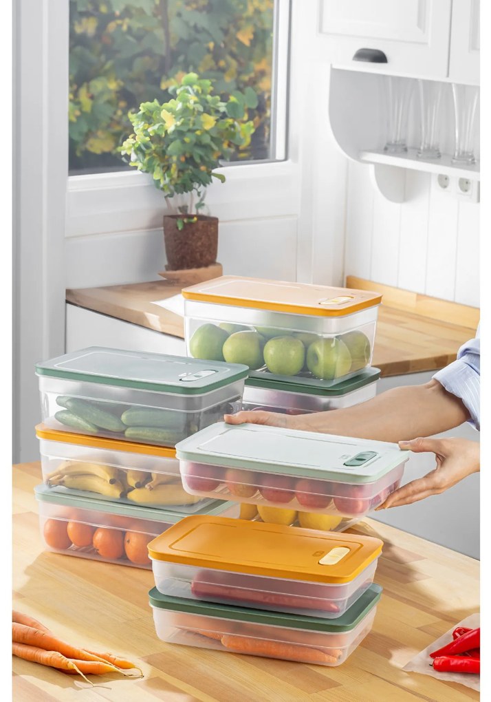 Súprava 9 ks HULU potravinových boxov vo viacerých farbách