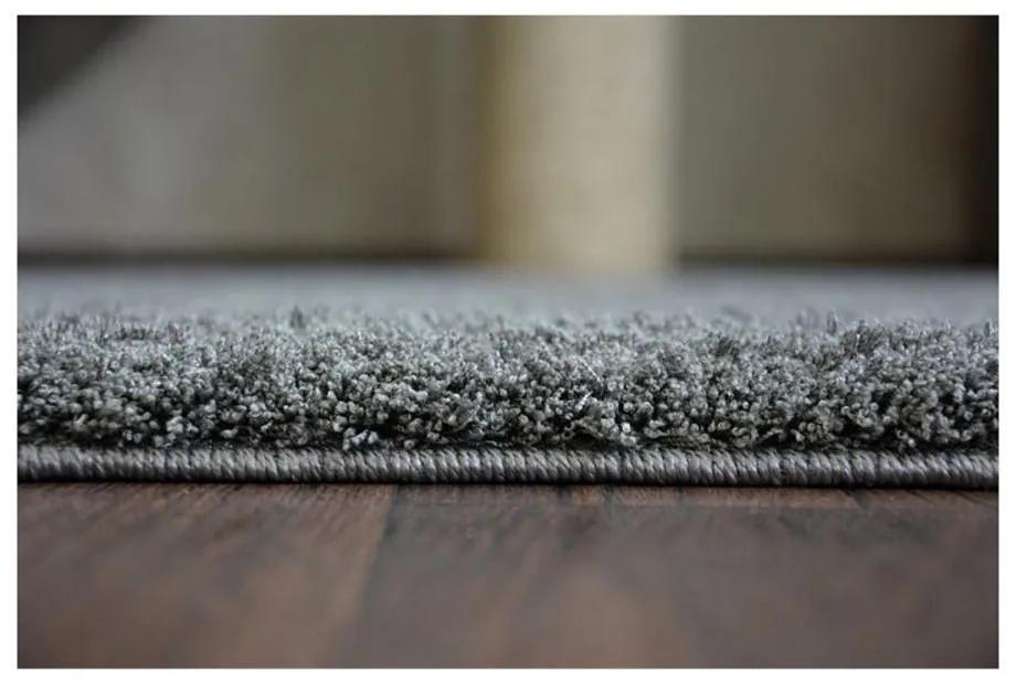 Luxusný kusový koberec Shaggy Azra šedý 2 60x100cm