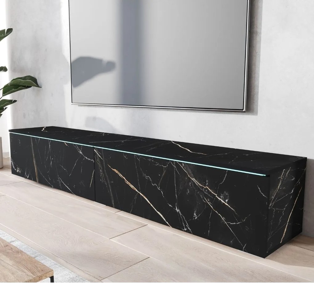 TV skrinka mramor LED san sebastian Lowboard D180