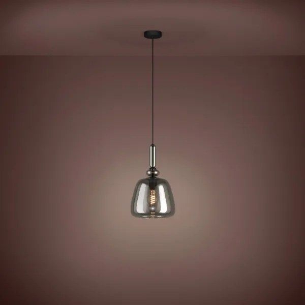 Eglo 39997 - Luster na lanku BOVINO 1xE27/40W/230V dymová