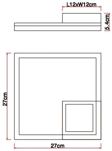 Globo 67297D - LED Stropné svietidlo BEATRIX LED/12W/230V
