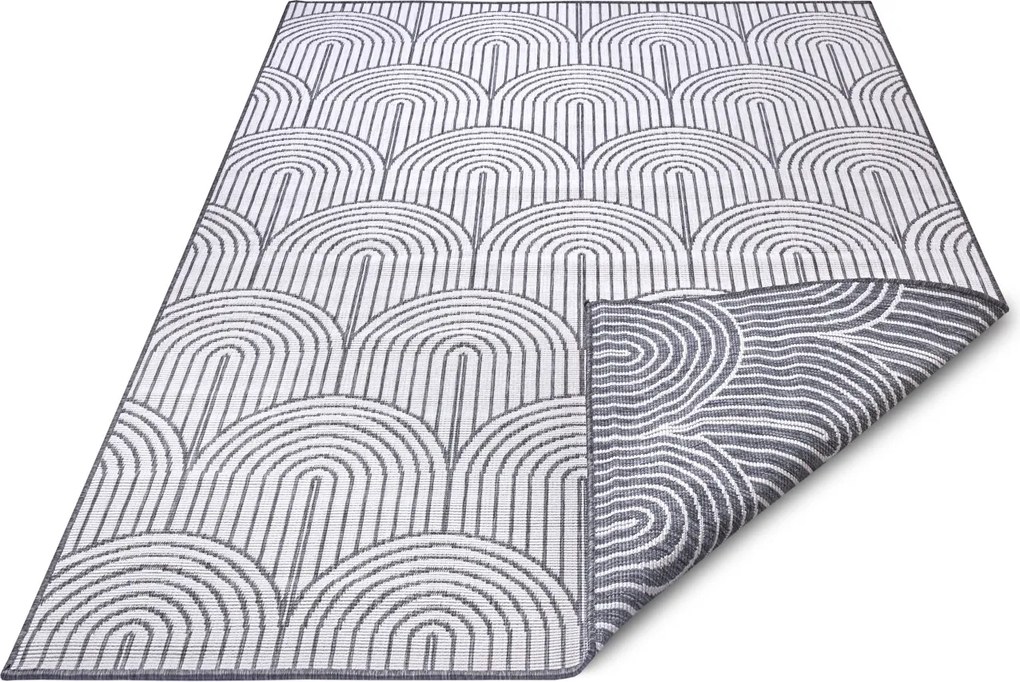 Hanse Home 240x330 cm Kusový koberec Pangli 105851 Silver – na ven i na doma, šedá, chodba / predsieň