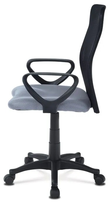 Autronic BONTEC Detská stolička, výškovo nastaviteľná, šedá sieťovina, KA-B047 GREY Farba: Zelená