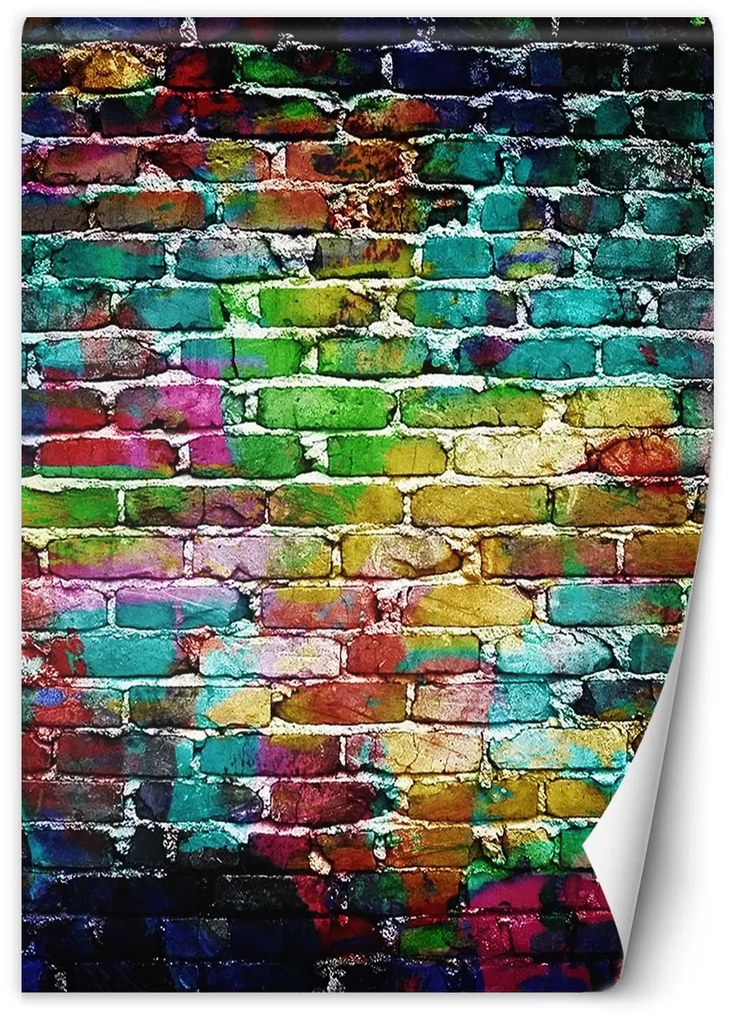 Gario Fototapeta Rainbow brick Materiál: Vliesová, Rozmery: 100 x 140 cm