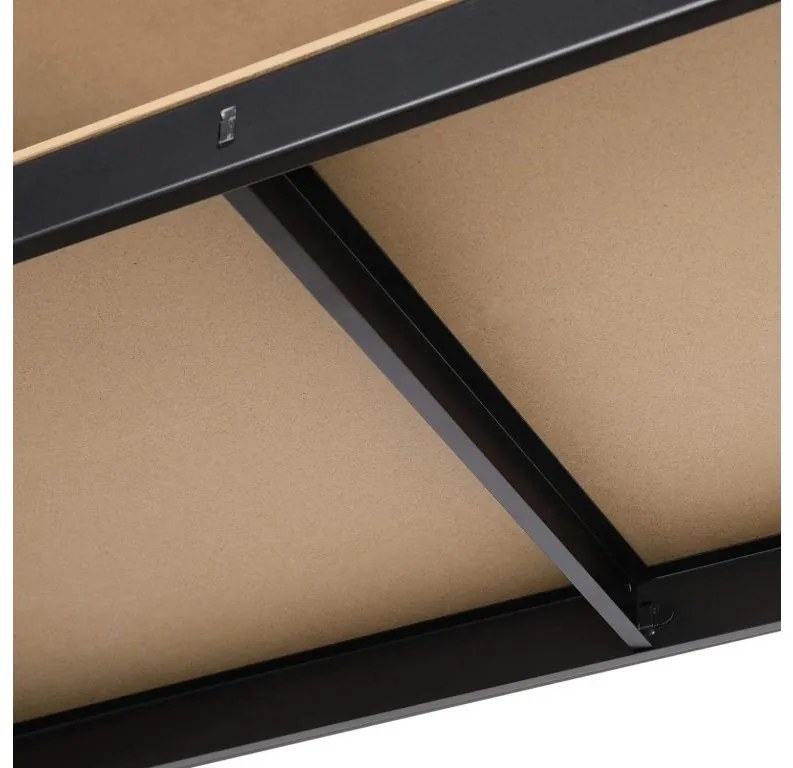 Fistar Rohový regál 1800x900x400x705 mm lakovaný 5-policový, nosnosť 750 kg - ČIERNY