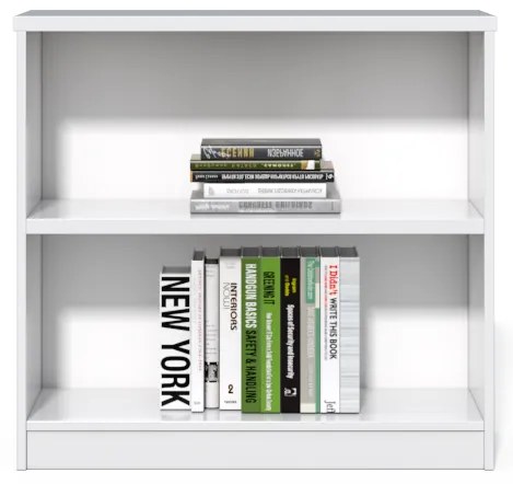 Nízky kancelársky regál Houseland Prime Line 01 80 cm biely