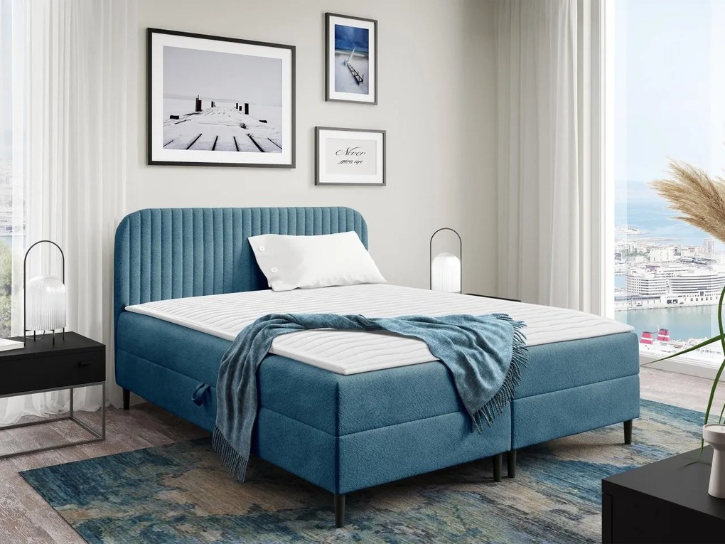 Kontinentálna posteľ Centina 1, Rozmer postele: 160x200, Dostupné poťahy: Coral 35