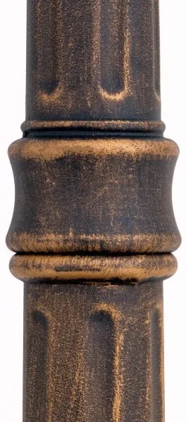 Orion - Vonkajšia lampa AIKO 1xE27/60W/230V 240 cm IP23 bronz/patina