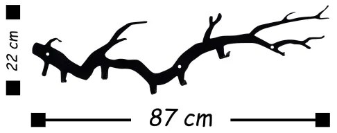 Nástenný vešiak 22x87 cm konár