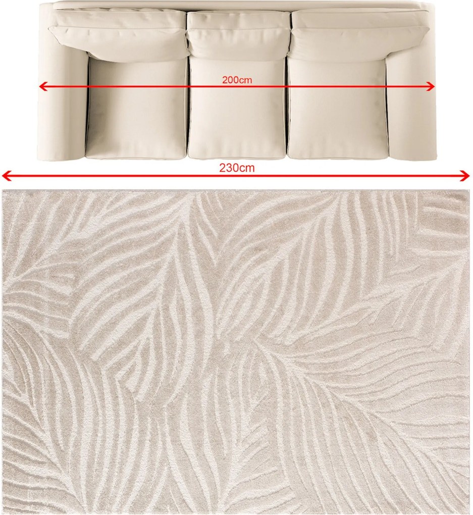 Koberec Velora beige 160x230 cm