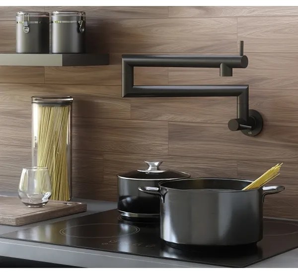 KFA Armatura 6623-030-81 - Kuchynská batéria s kĺbom DUERO POT FILLER, matná čierna