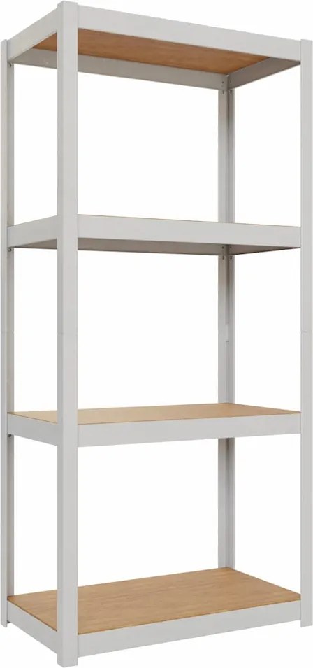 Policový regál kovový biely zásuvný systém AR Style D-Carbon