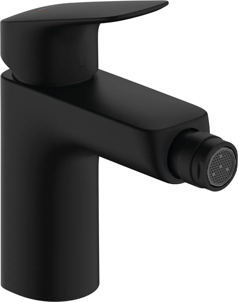 Hansgrohe Logis, bidetová batéria 100 s odtokovou garnitúrou s tiahlom, čierna matná, HAN-71200670