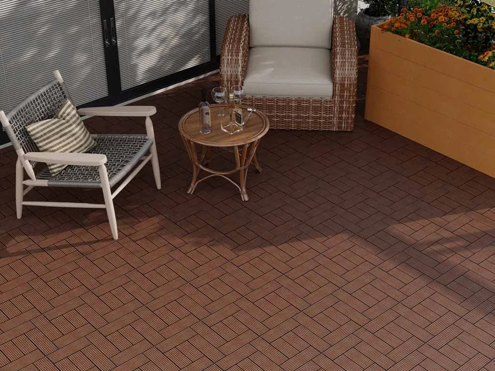 WPC dlaždica LEGI STYLE 30 x 30 cm, coffee