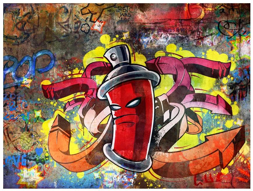 Artgeist Fototapeta - Graffiti monster Veľkosť: 100x70, Verzia: Premium