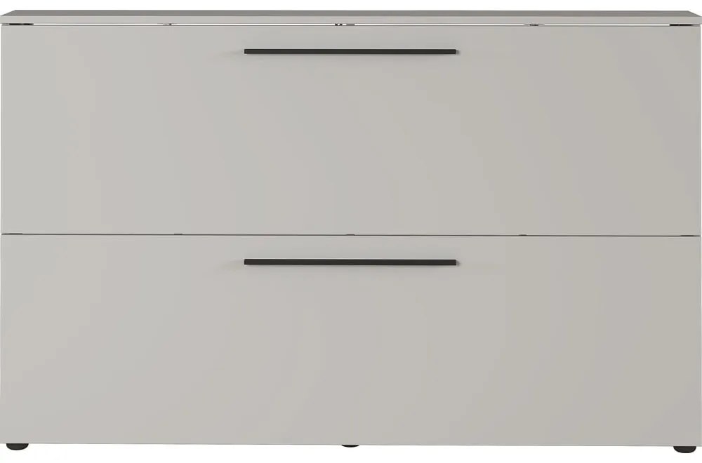 Sivobéžová závesná výklopná skrinka na topánky Utah - Germania