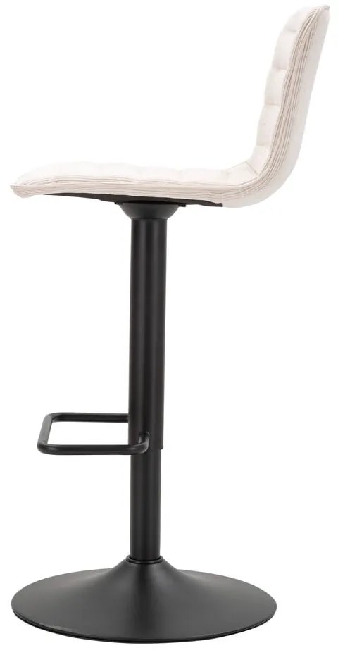 Bielo-čierna barová stolička s nastaviteľnou výškou (výška sedadla 61 cm) Malia – Mauro Ferretti