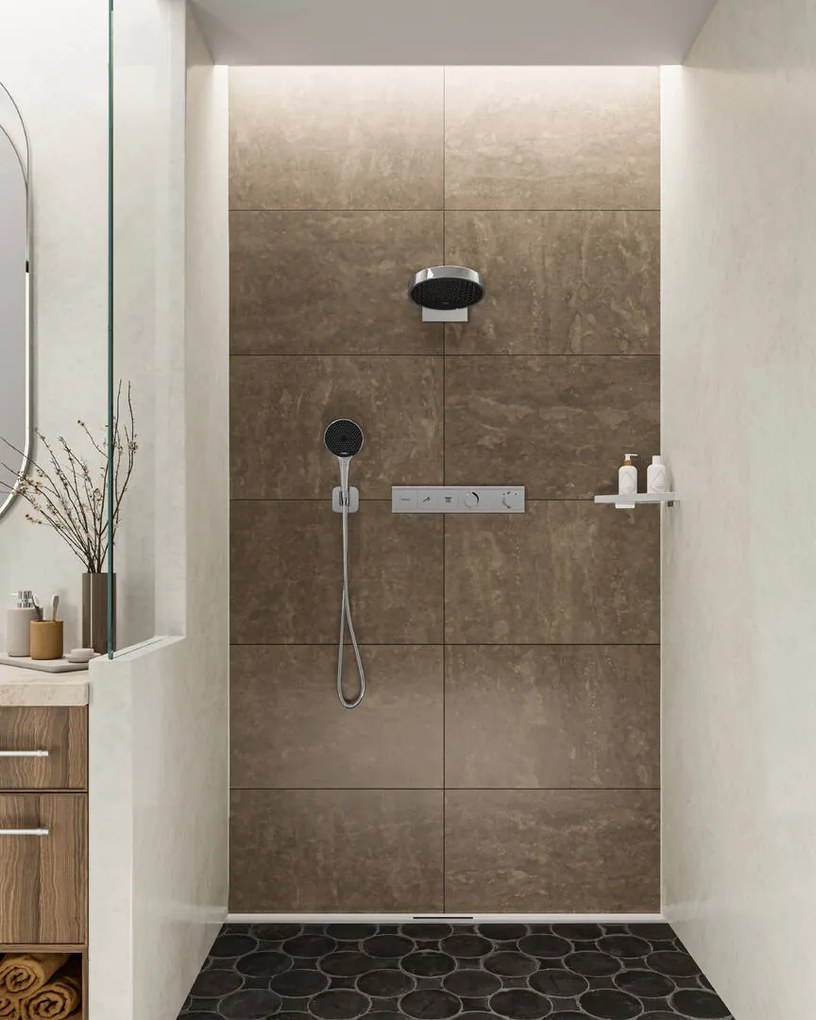 Hansgrohe RainSelect, batéria pod omietku na 2 spotrebiče, chrómová, HAN-15380000