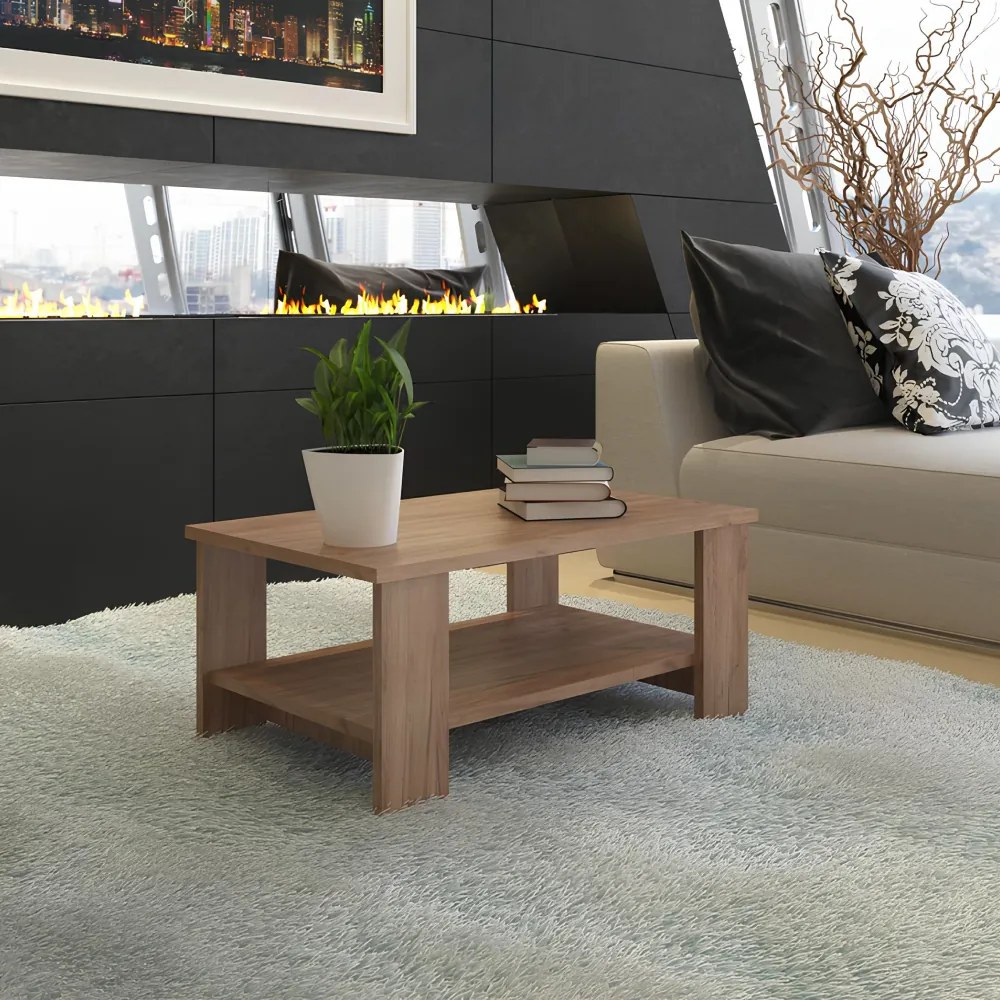 Kondela Konferenčný stolík, dub craft dunkel, BERNARDO