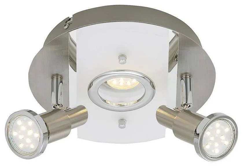 Briloner Briloner 3595-032 - LED Bodové svietidlo RIPOSO 1xLED/5W/230V + 2xGU10/3W BL0427