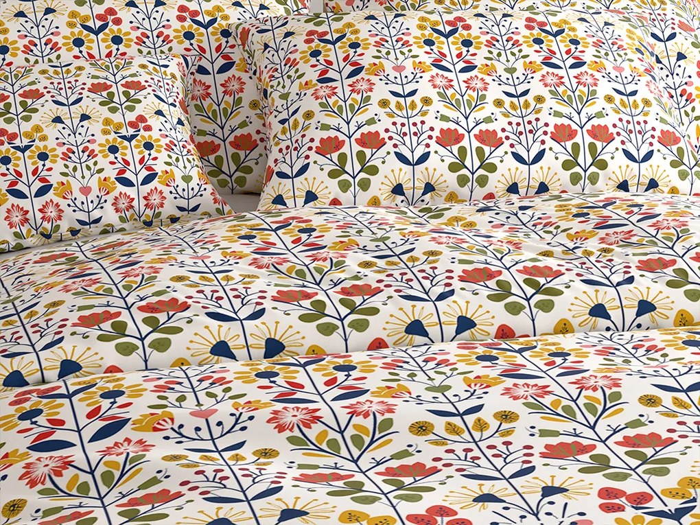 Polybavlnené obliečky FOLKLORIA POLY farebné Rozmer obliečky: 2 ks 70 x 90 cm | 200 x 220 cm