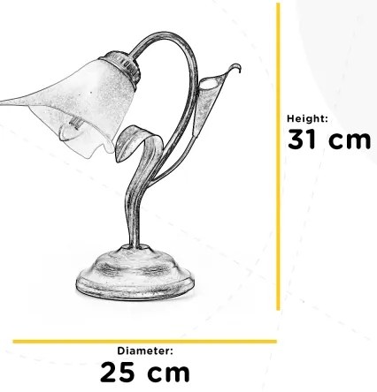 ONLI - Stolná lampa LUCREZIA 1xE14/6W/230V krémová