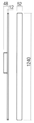 Redo 90623 -LED Vonkajšie nástenné svietidlo REFLEXA LED/20W/230V 3000K IP54 čierna