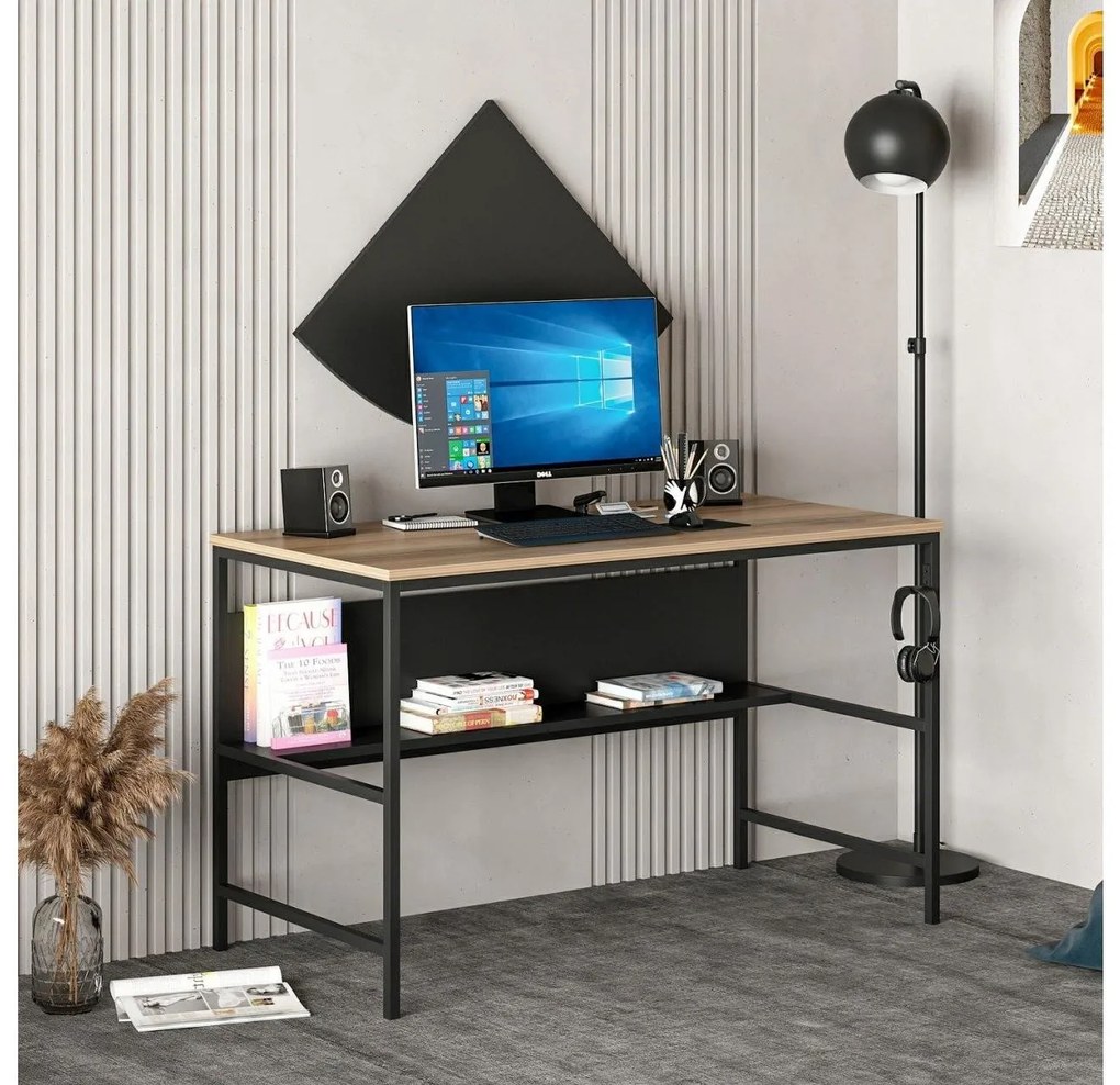 PC stolík Grana 1 (zlatá + čierna). Akcia -20%. Vlastná spoľahlivá doprava až k Vám domov. 1088791