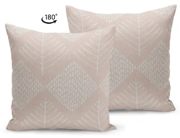 Vankúš s výplňou Kate Louise Pink Christmas, 43 x 43 cm